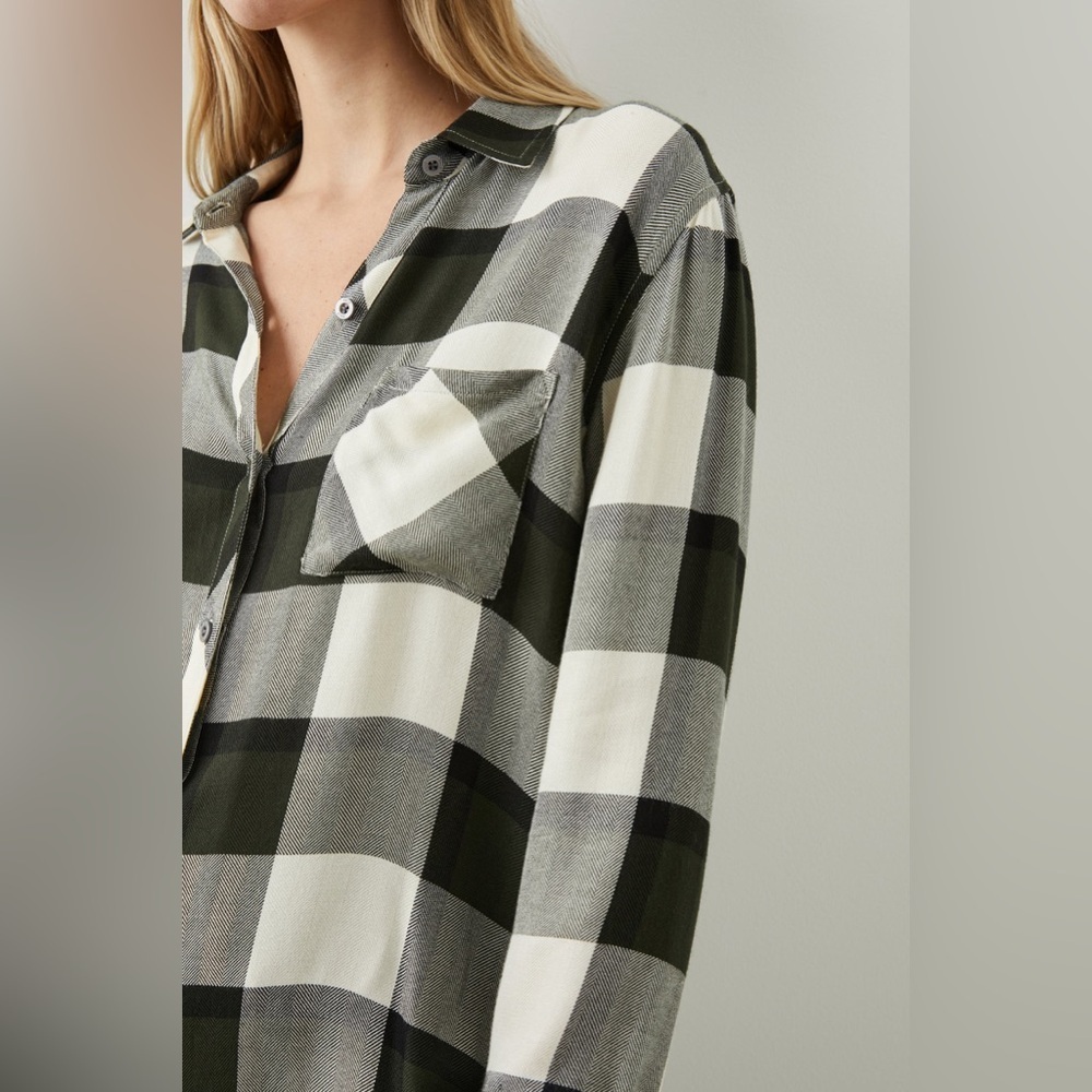 Rails Signature Hunter Shirt in Rosemary Onyx Sz Small - Picture 8 of 9